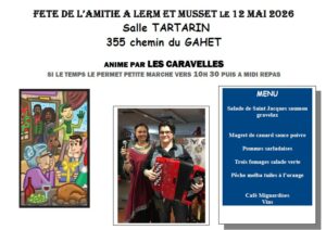 Lire la suite à propos de l’article Fête de l&rsquo;amitié le 12 Mai 2026