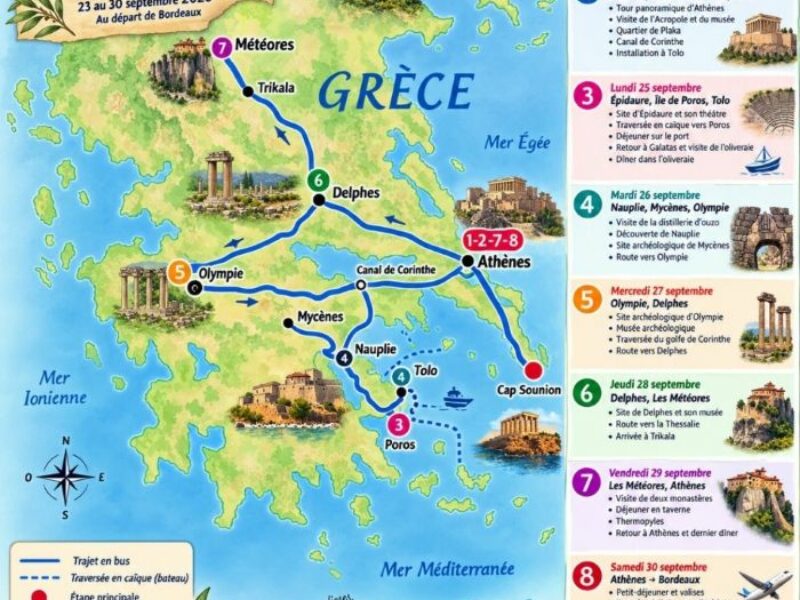 Voyage en Grèce – le récit